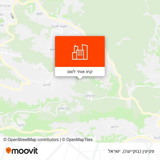 מפת פקיעין (בוקייעה)