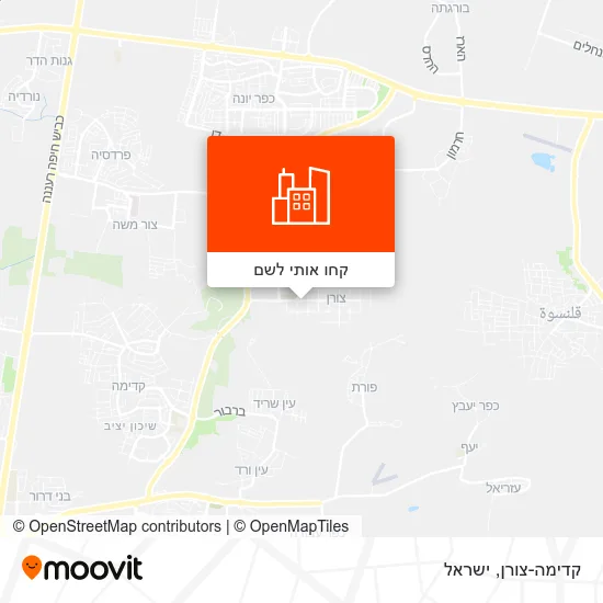 מפת קדימה-צורן