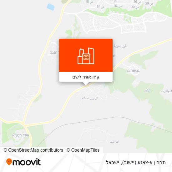 מפת תרבין א-צאנע (יישוב)