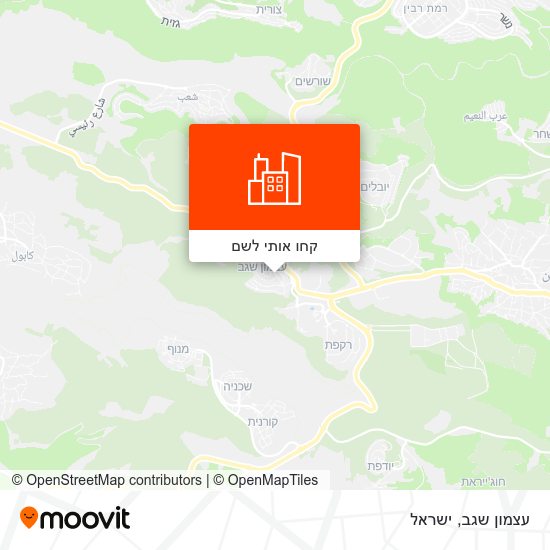 מפת עצמון שגב