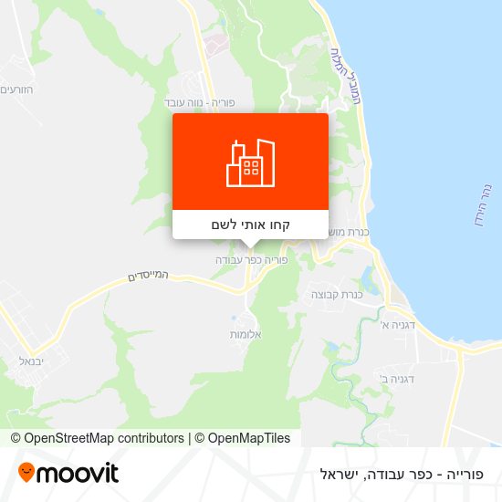 מפת פורייה - כפר עבודה