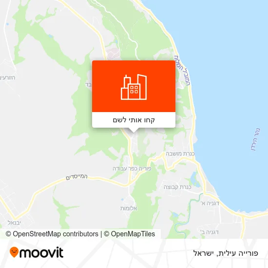 מפת פורייה עילית