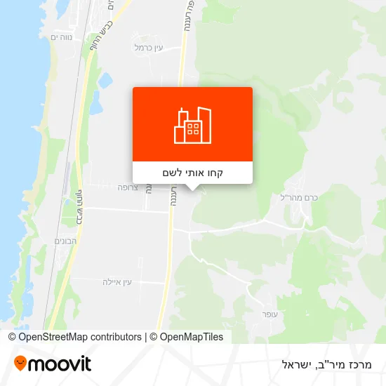 מפת מרכז מיר''ב