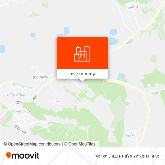 מפת אזור תעשייה אלון התבור