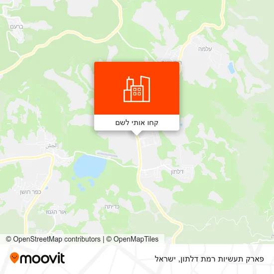 מפת פארק תעשיות רמת דלתון