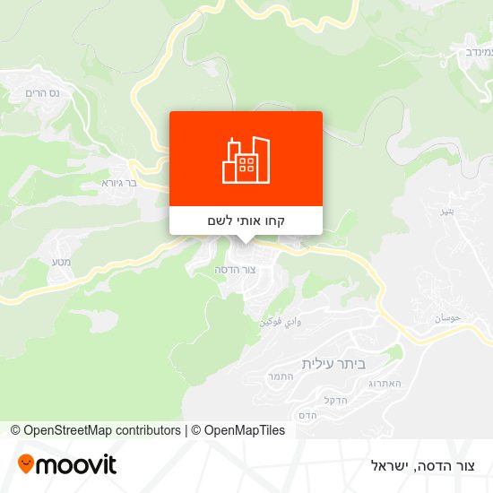 מפת צור הדסה
