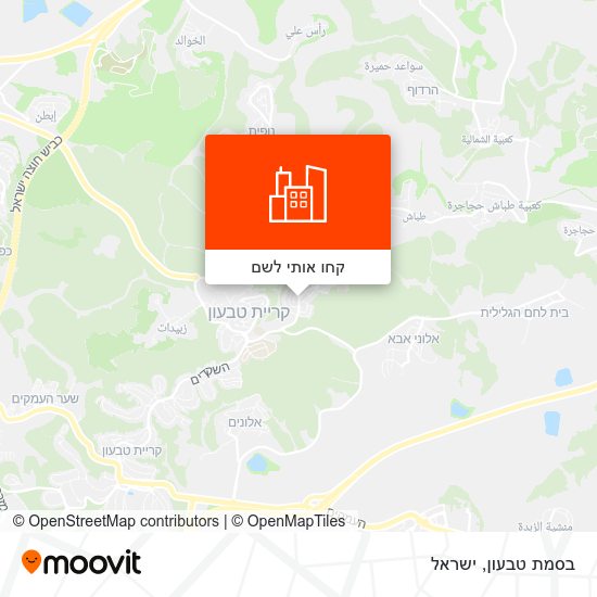 מפת בסמת טבעון
