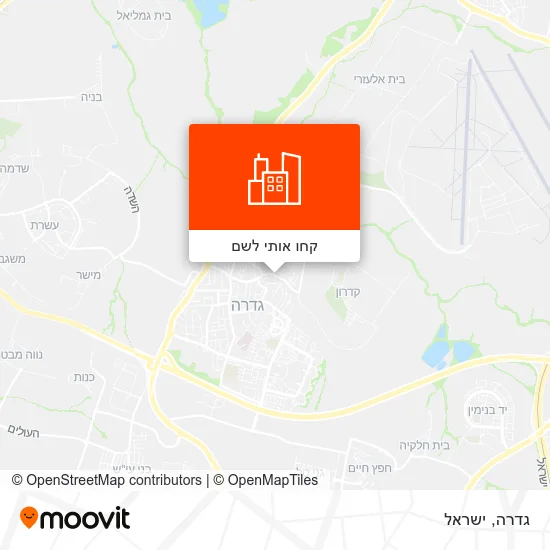 מפת גדרה