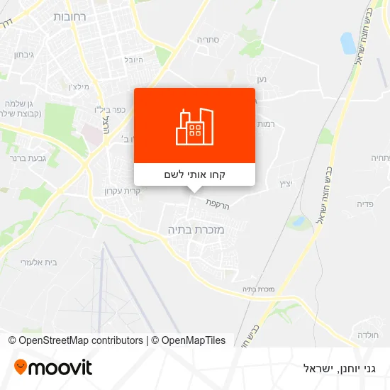מפת גני יוחנן