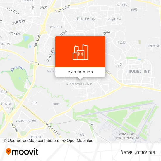 מפת אור יהודה