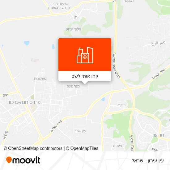מפת עין עירון