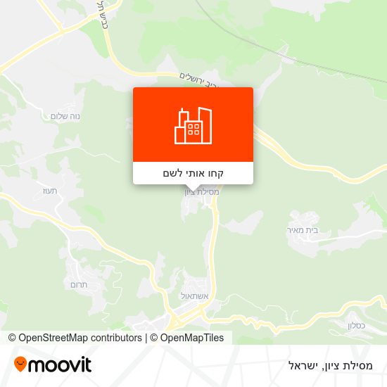 מפת מסילת ציון
