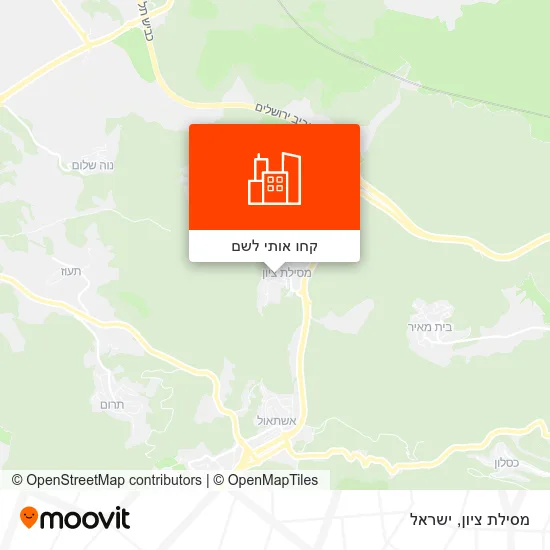 מפת מסילת ציון