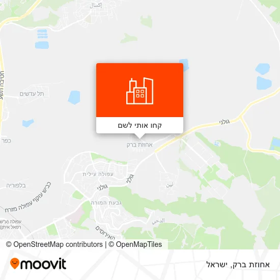 מפת אחוזת ברק