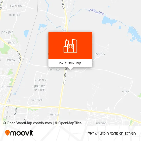 מפת המרכז האקדמי רופין