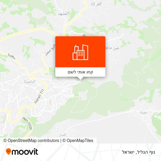 מפת נוף הגליל
