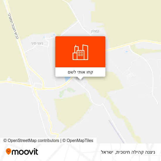 מפת ניצנה קהילה חינוכית