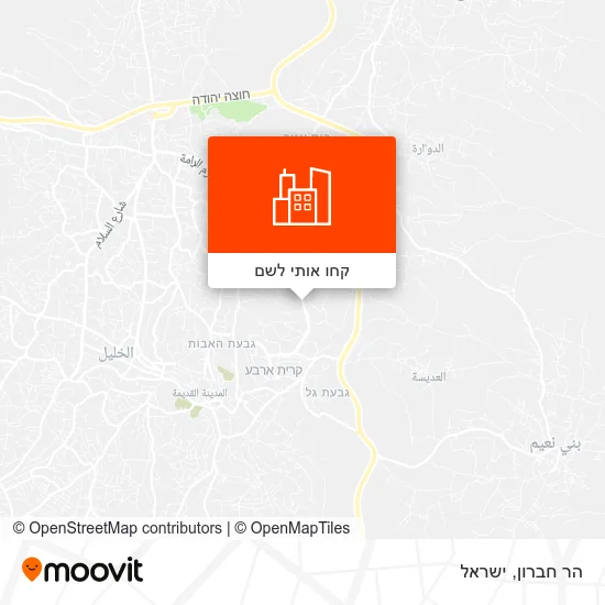 מפת הר חברון