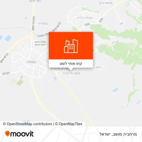 מפת מרחביה מושב