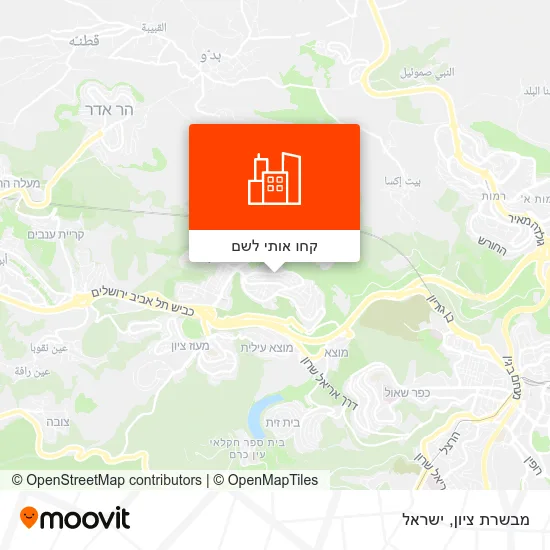 מפת מבשרת ציון