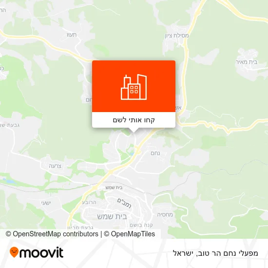 מפת מפעלי נחם הר טוב