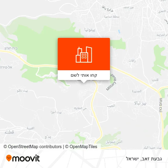 מפת גבעת זאב