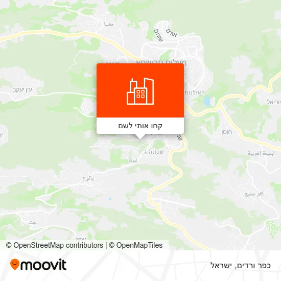 מפת כפר ורדים