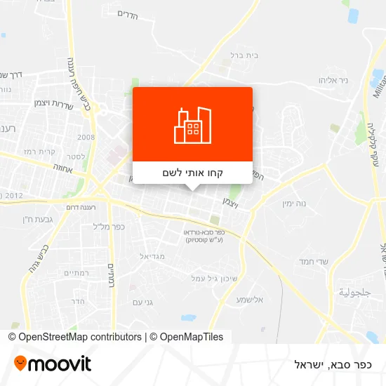 מפת כפר סבא
