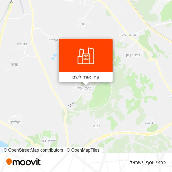 מפת כרמי יוסף