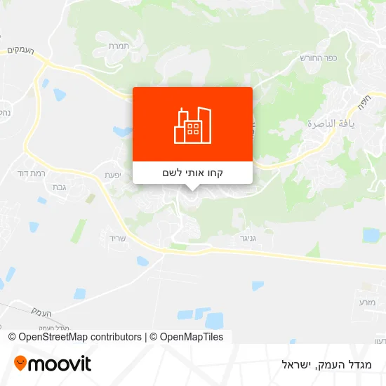 מפת מגדל העמק