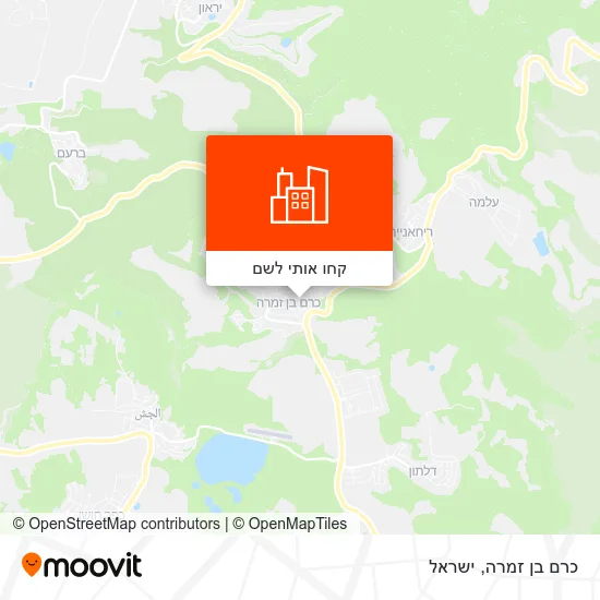 מפת כרם בן זמרה
