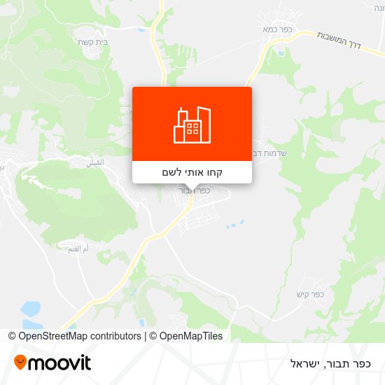 מפת כפר תבור