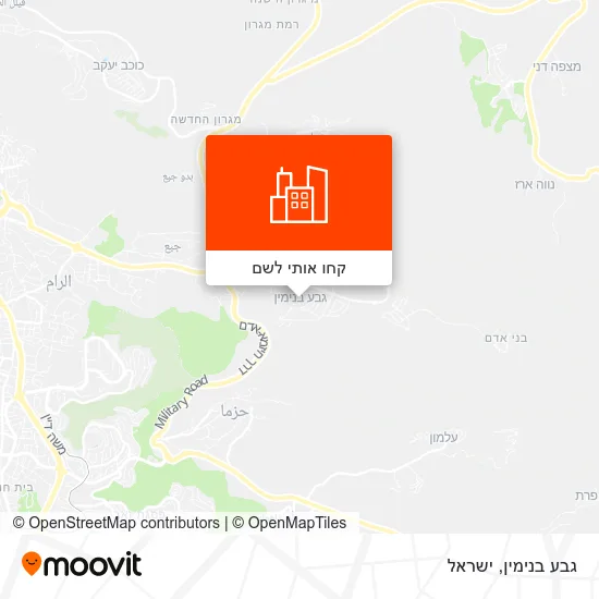 מפת גבע בנימין