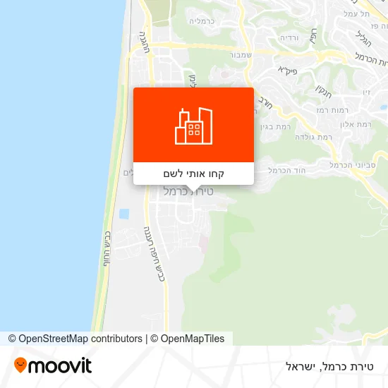מפת טירת כרמל
