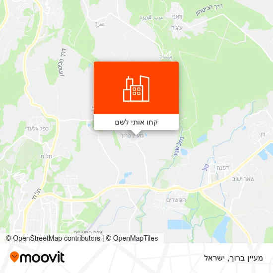 מפת מעיין ברוך