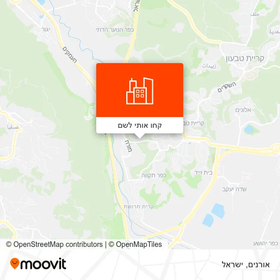מפת אורנים