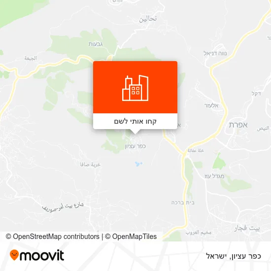 מפת כפר עציון
