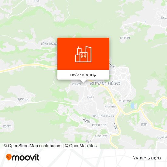 מפת מעונה