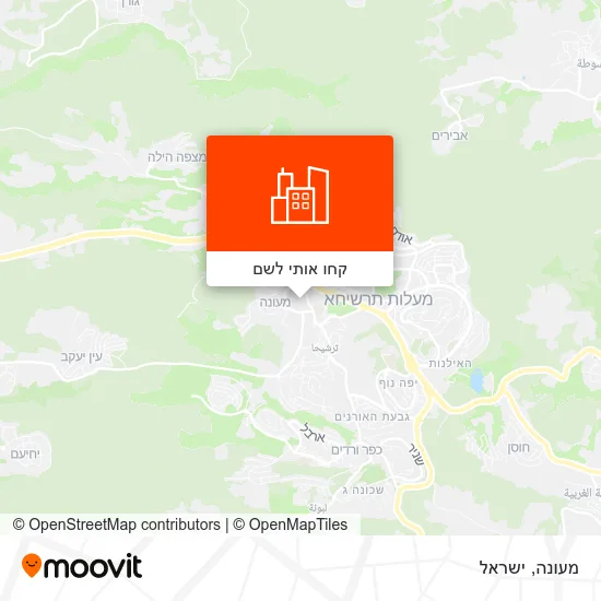 מפת מעונה