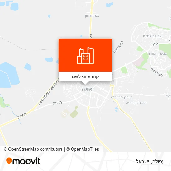 מפת עפולה