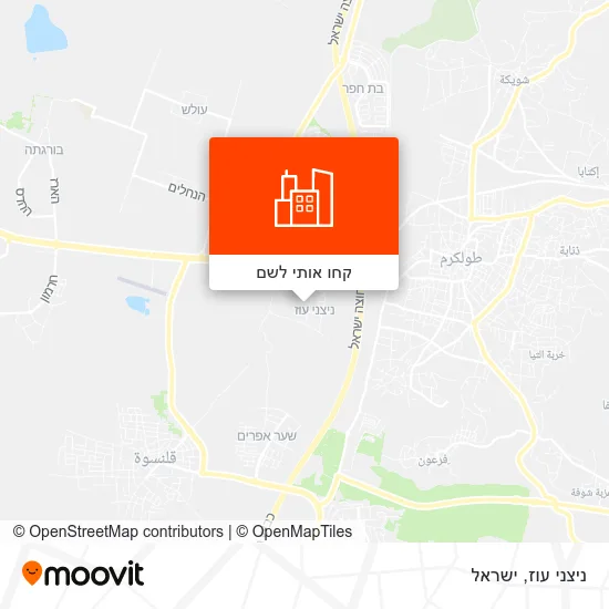 מפת ניצני עוז