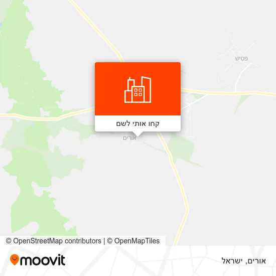מפת אורים