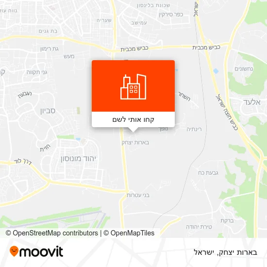 מפת בארות יצחק