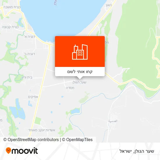 מפת שער הגולן
