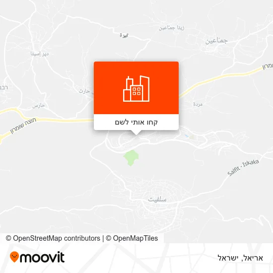 מפת אריאל