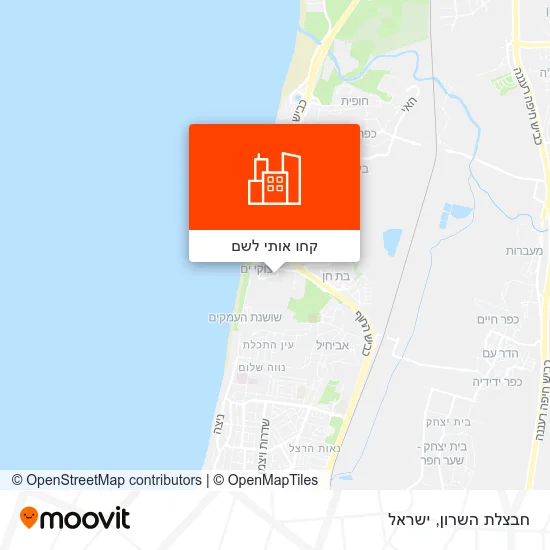 מפת חבצלת השרון