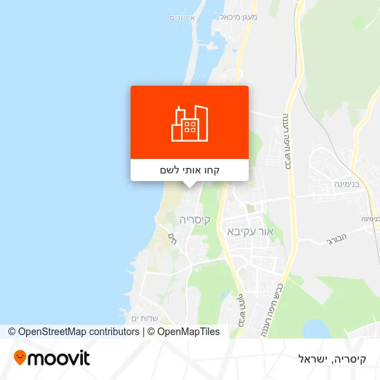 מפת קיסריה