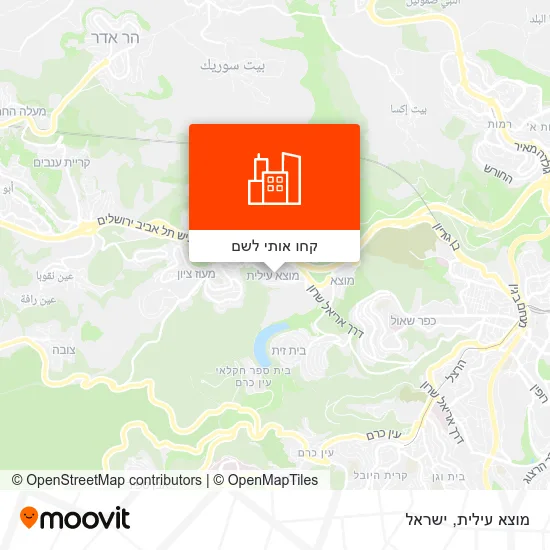 מפת מוצא עילית
