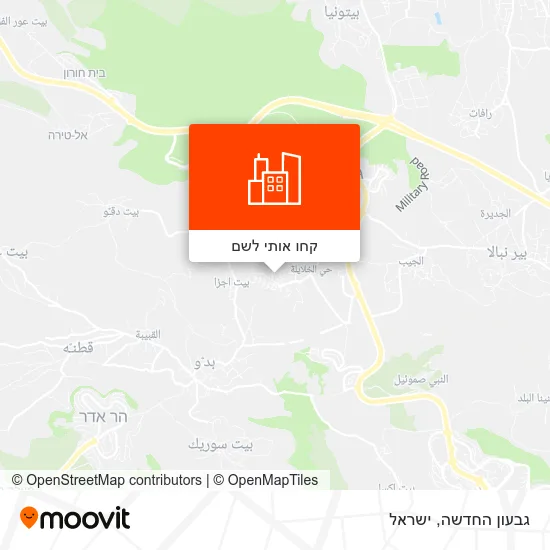 מפת גבעון החדשה