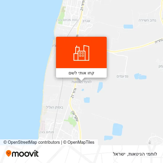 מפת לוחמי הגיטאות